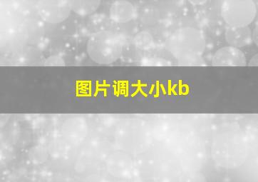 图片调大小kb