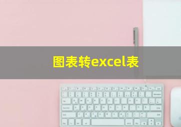 图表转excel表