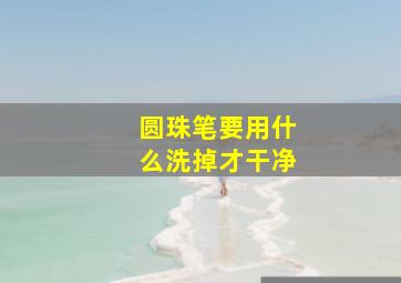 圆珠笔要用什么洗掉才干净