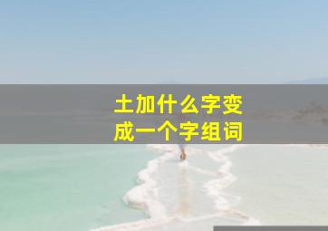 土加什么字变成一个字组词