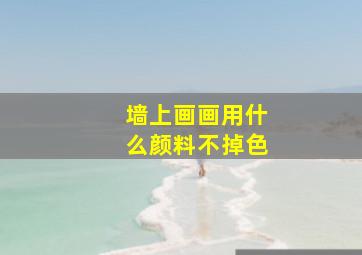 墙上画画用什么颜料不掉色