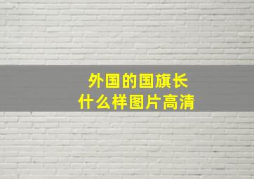 外国的国旗长什么样图片高清