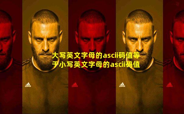 大写英文字母的ascii码值等于小写英文字母的ascii码值