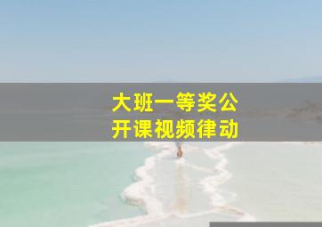 大班一等奖公开课视频律动