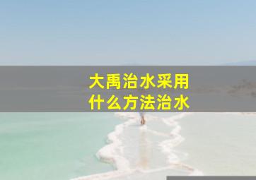 大禹治水采用什么方法治水