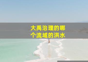 大禹治理的哪个流域的洪水