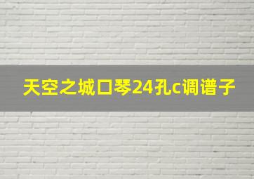 天空之城口琴24孔c调谱子