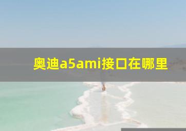 奥迪a5ami接口在哪里