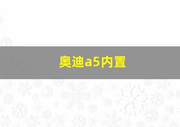 奥迪a5内置