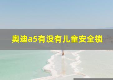 奥迪a5有没有儿童安全锁