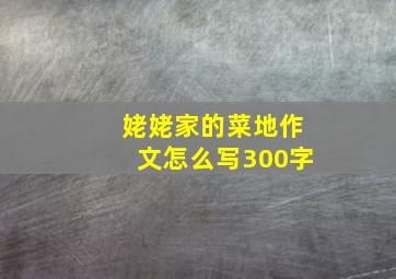 姥姥家的菜地作文怎么写300字