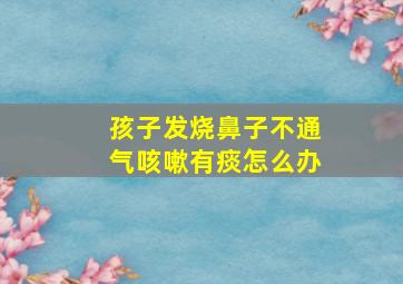 孩子发烧鼻子不通气咳嗽有痰怎么办