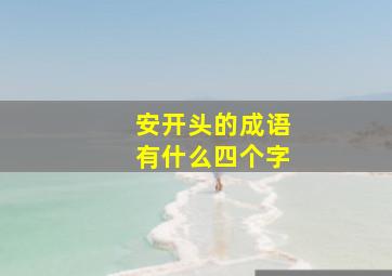 安开头的成语有什么四个字