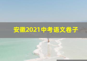 安徽2021中考语文卷子