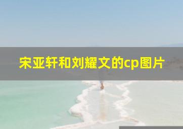 宋亚轩和刘耀文的cp图片