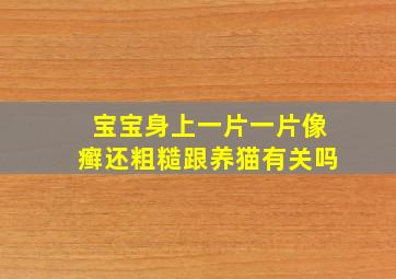 宝宝身上一片一片像癣还粗糙跟养猫有关吗