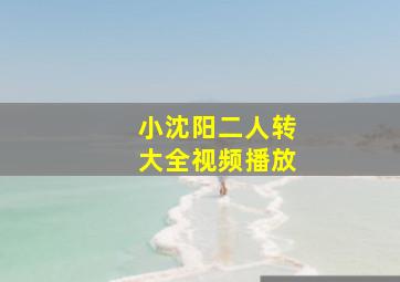 小沈阳二人转大全视频播放