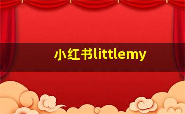 小红书littlemy