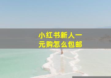 小红书新人一元购怎么包邮