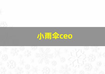 小雨伞ceo