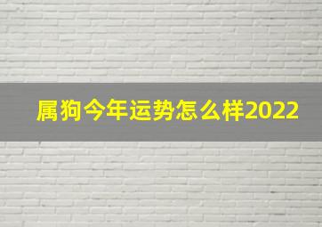 属狗今年运势怎么样2022