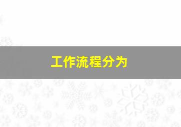 工作流程分为