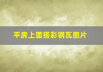 平房上面搭彩钢瓦图片