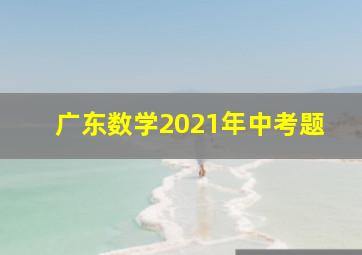 广东数学2021年中考题