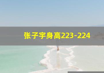 张子宇身高223-224