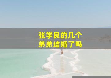 张学良的几个弟弟结婚了吗