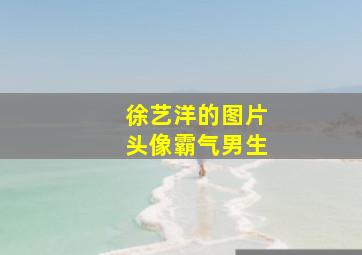 徐艺洋的图片头像霸气男生