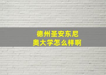 德州圣安东尼奥大学怎么样啊