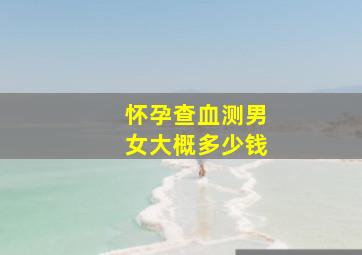 怀孕查血测男女大概多少钱