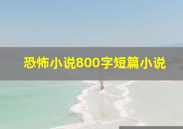 恐怖小说800字短篇小说