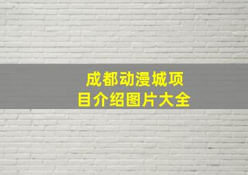 成都动漫城项目介绍图片大全