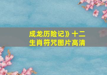 成龙历险记》十二生肖符咒图片高清