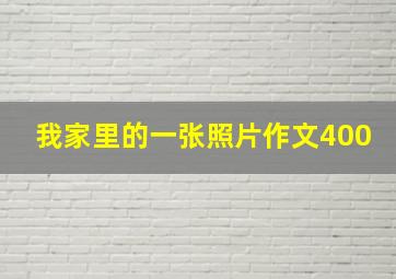 我家里的一张照片作文400