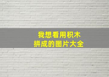 我想看用积木拼成的图片大全