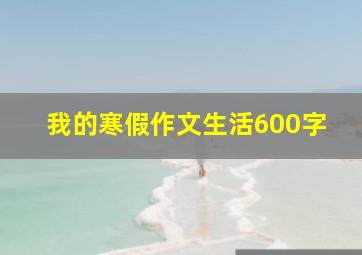 我的寒假作文生活600字