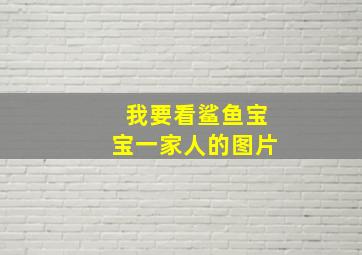 我要看鲨鱼宝宝一家人的图片