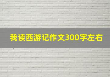 我读西游记作文300字左右