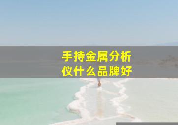 手持金属分析仪什么品牌好