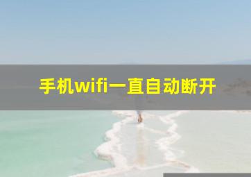 手机wifi一直自动断开