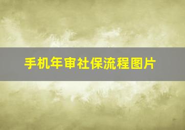 手机年审社保流程图片