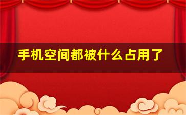 手机空间都被什么占用了