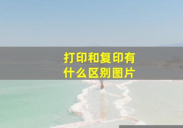 打印和复印有什么区别图片