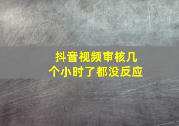 抖音视频审核几个小时了都没反应