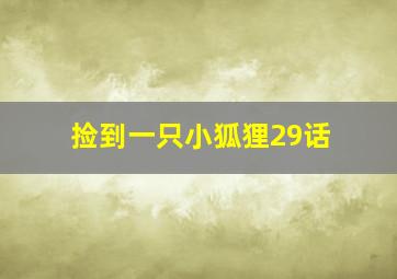 捡到一只小狐狸29话