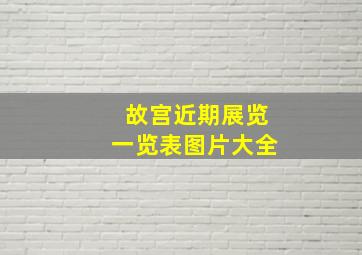 故宫近期展览一览表图片大全