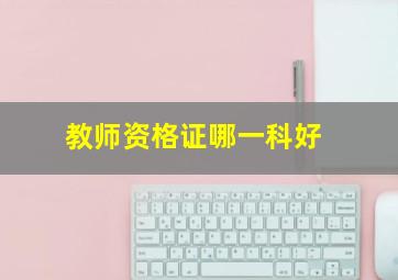 教师资格证哪一科好